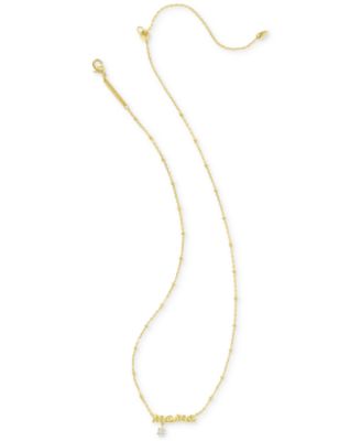 Crystal Mama Pendant Necklace & Hoop Earrings Set 