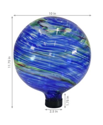 Gazing Globe Glass Garden Ball for Lawn, Patio or Indoors - 10" Diameter