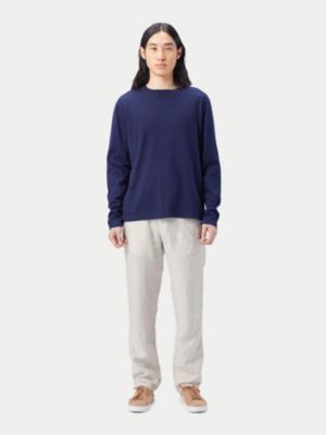 Men's Crewneck Cotton Silk Cashmere Blend Sweater