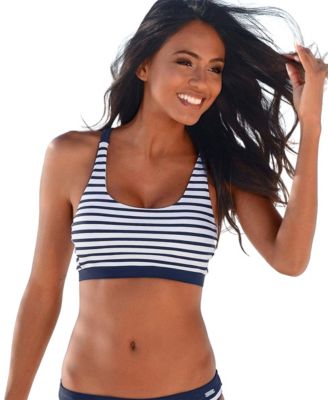 Women's Cross Back Scoop Bikini Swimsuit Top Bra Sizing