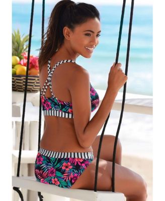 Women's Contrast Classic Bikini Swimsuit Bottom