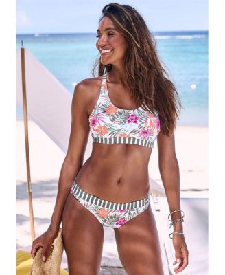 Women's Contrast Classic Bikini Swimsuit Bottom