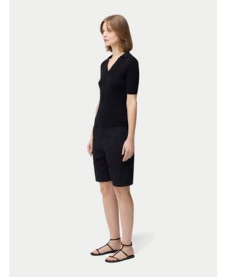 Women's Cashmere Silk Polo Shirt