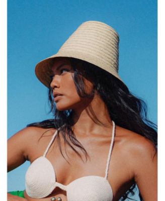 Margo Palm Straw Hat in Beige