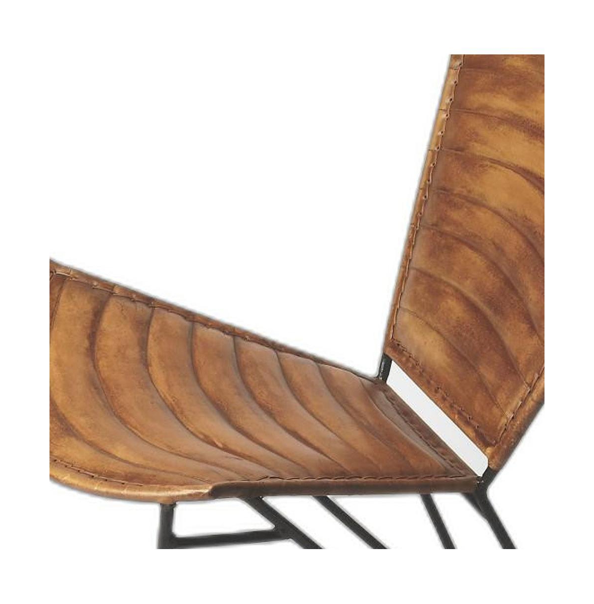 Sleek Faux Leather Side Chair for Versatile Home or Office Use