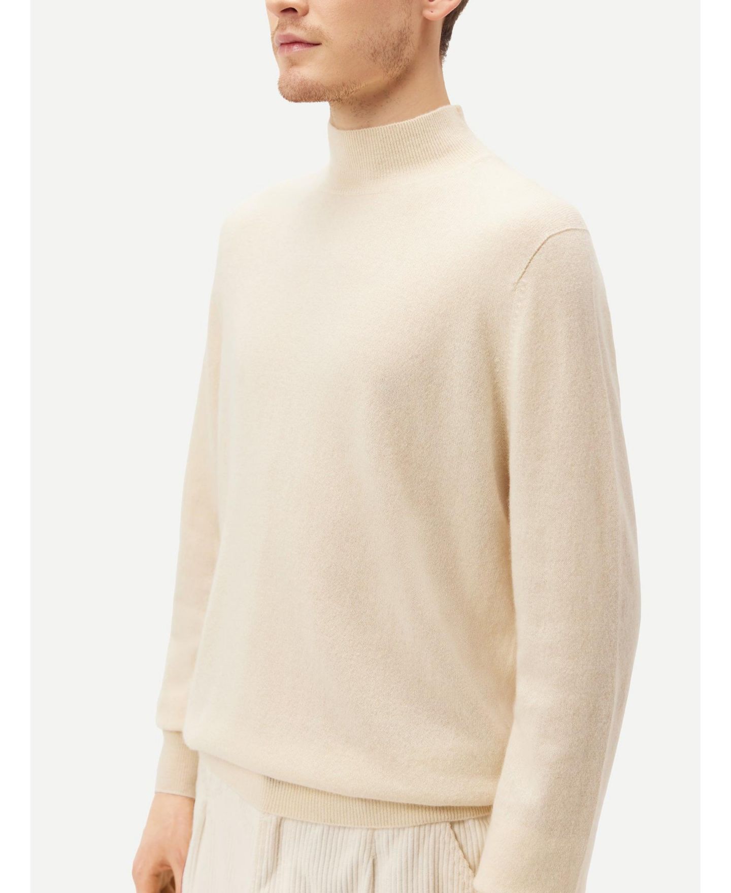 Мужской свитер Gobi Cashmere High Neck, цвет: Нейтральный серый — фото 6