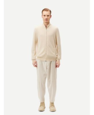 Men's Full Zip Stand Collar Cardigan