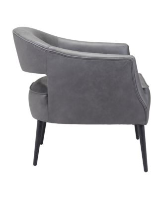 Faux Leather and Gold Armchair for Stylish Living Room or Office Decor