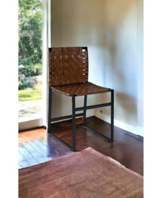 Comfortable Faux Leather Side Chair with Cushioned Seat and Backrest