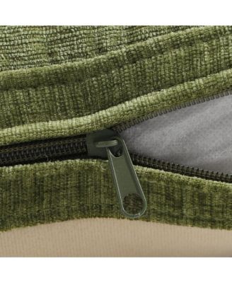 Modern Upholstered Chenille Armless Plywood Dining Chairs With Casters 2 PC