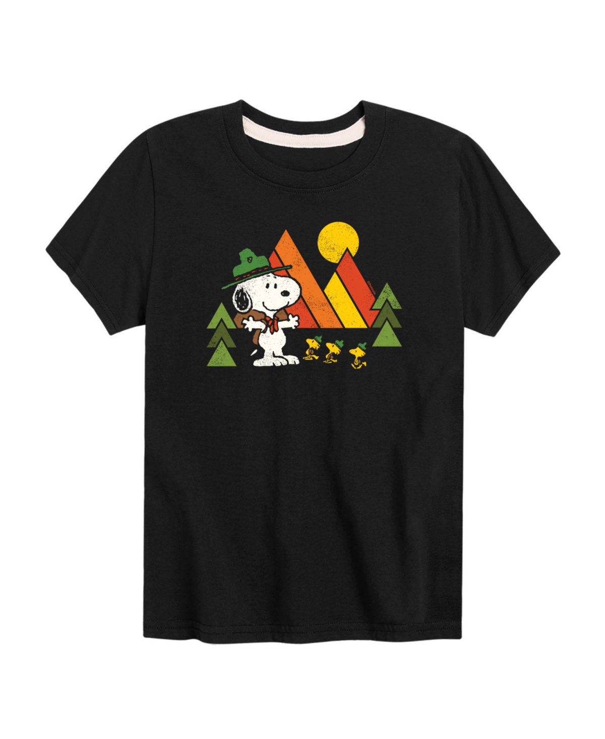 Shop Hybrid Big Boys Beagle Scout Graphic T-shirt In Black