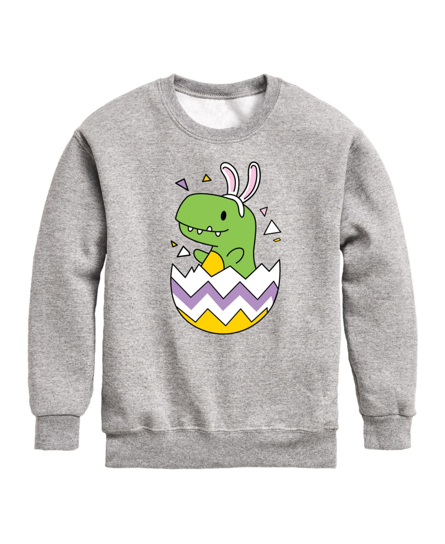 Big Boys Happy Easter Dino Egg Graphic Fleece Sweatshirt