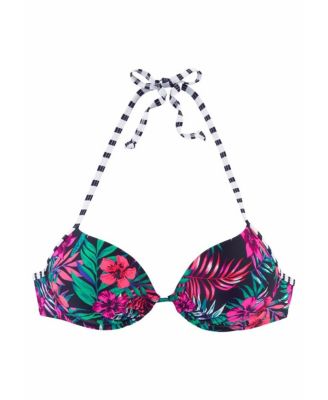 Women's Mix Print Push Up Bikini Swimsuit Top Bra Sizing
