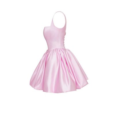 Women's Adorable pink mini dress with puffy skirt