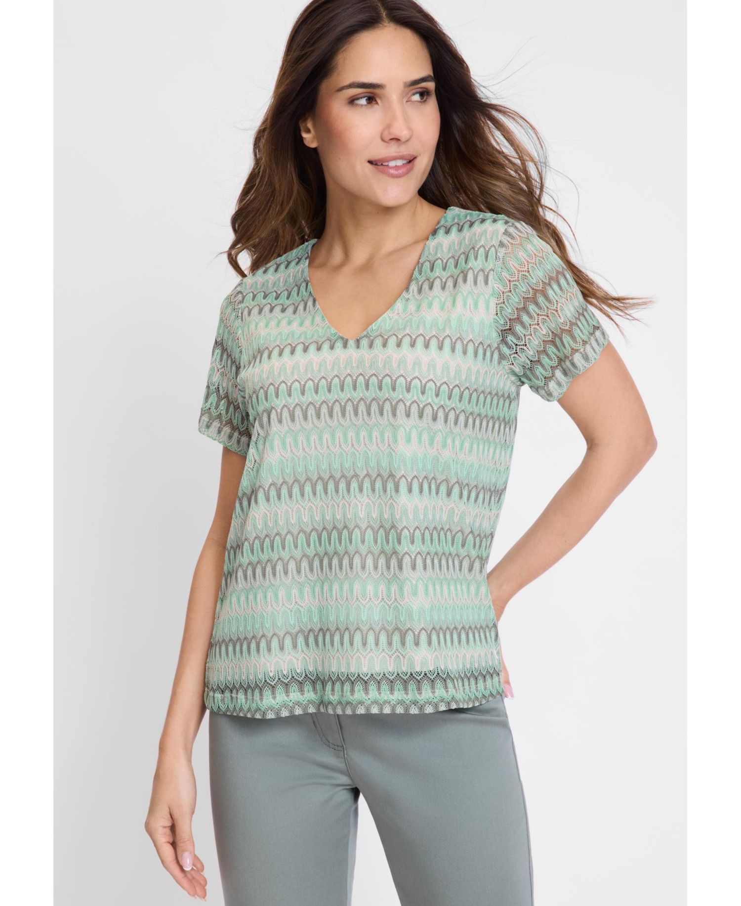 Women's Vibrant Lace T-Shirt