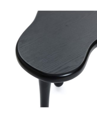 19.9-Inch Wood Irregular Shape Side Table