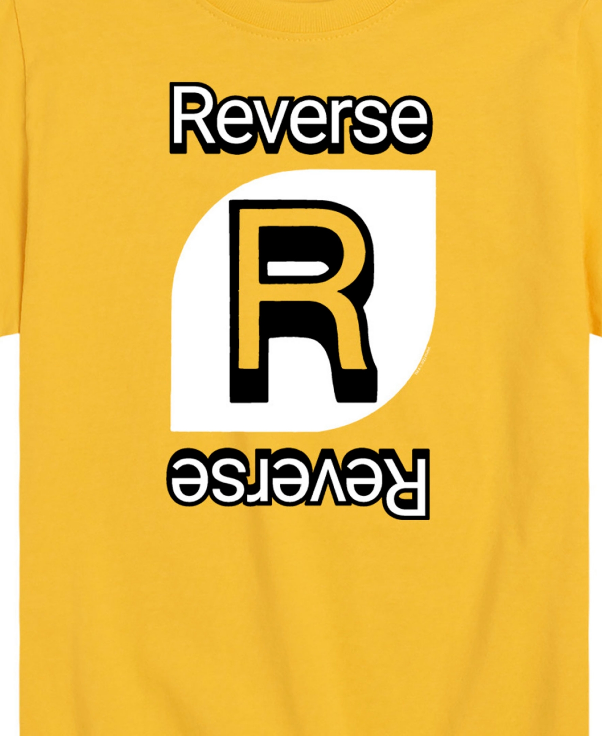 Hybrid Big Boys Uno Reverse Graphic T-shirt In Yellow