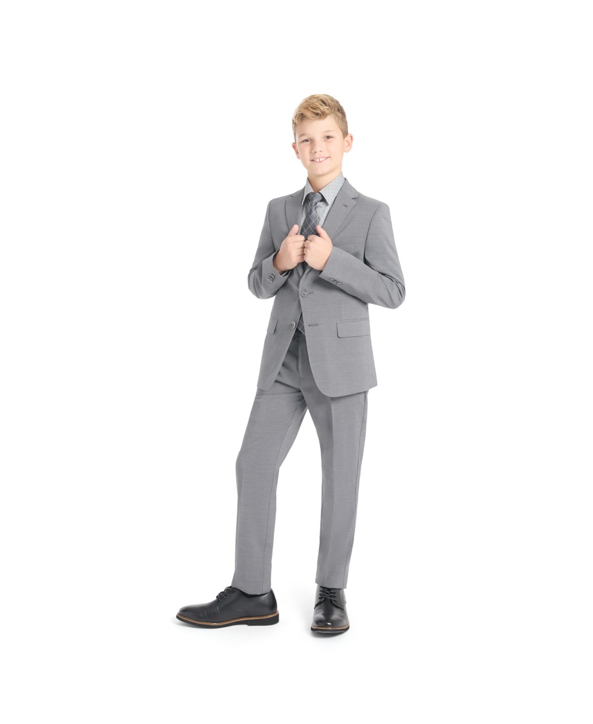 Детские Kenneth Cole Reaction Big Boys Slim Fit 2 Piece Stretch Suit — фото 2