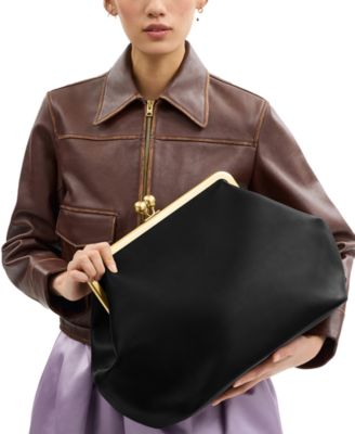 バッグ Coach Legacy Chain Kiss Lock Bag Leather COACH Vintage Parker Kisslock & Wallet Cowhide Leather Rose