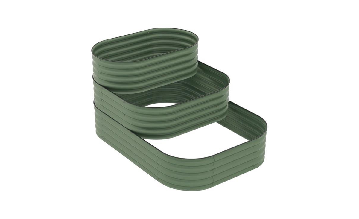 Elevated Garden Bed Perfect for Growing Vegetables, Herbs, and Flowers Outdoors - Green