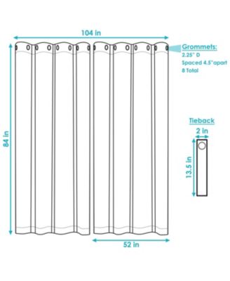 Room-Darkening Curtain Panel with Grommet Top - 52 x 84 in. - Beige