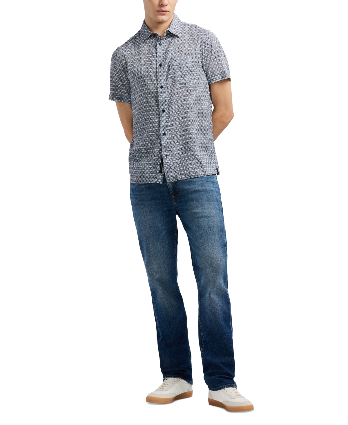 Buffalo David Bitton Men's Sirilo Geo-pattern Shirt