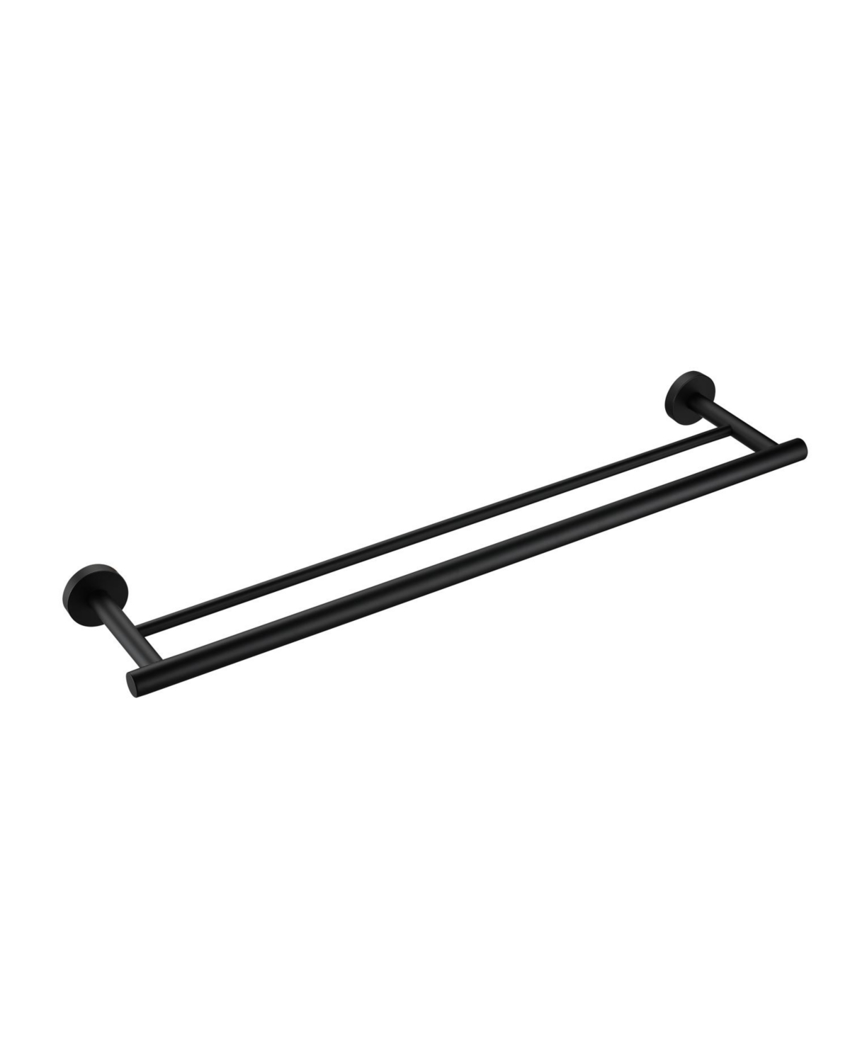 Space-Saving Double Towel Bar for Organized Bathroom Storage - Gold