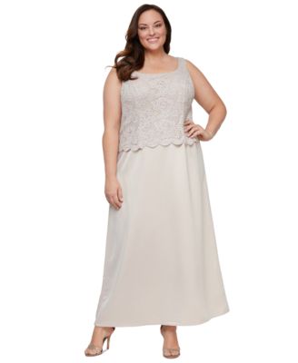 tan plus size formal dresses Tan & Beige Plus Size Dresses