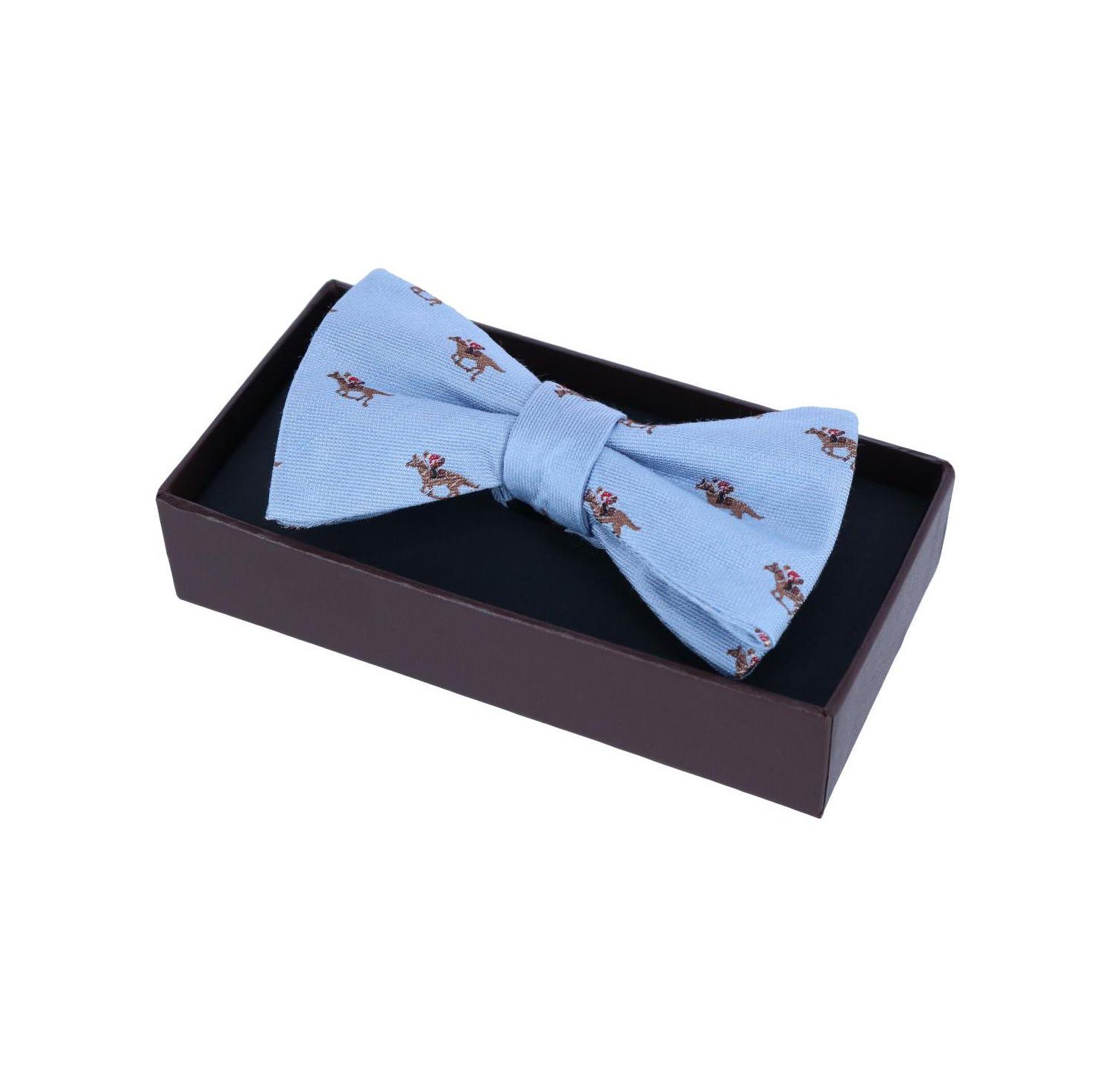 Men's Down The Stretch Racehorse Linen Blend Bow Tie