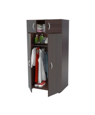 Stylish Melamine Dresser with Mirrored Accents and Spacious Storage