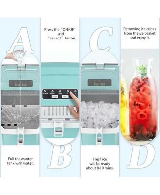 Ice Sizes, with Scoop & Basket for Home/Office/Party