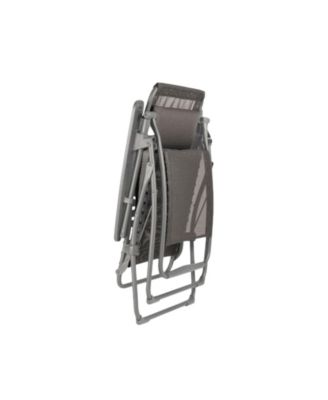 Graphite Metal Outdoor Zero Gravity Chair with Matching Cushion