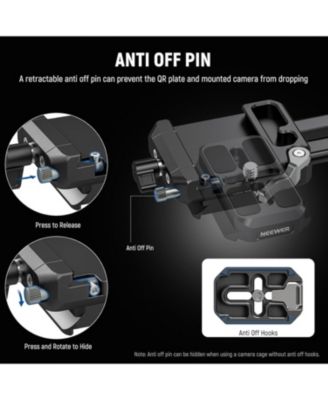 Foldable V Mount Battery Plate with Arca Type Camera Baseplate for RS4 RS3 Gimbal & Tripod, Lightweight DSLR Camera Video Rig Compatible with SmallRig V Mount Battery & Cage, PS015