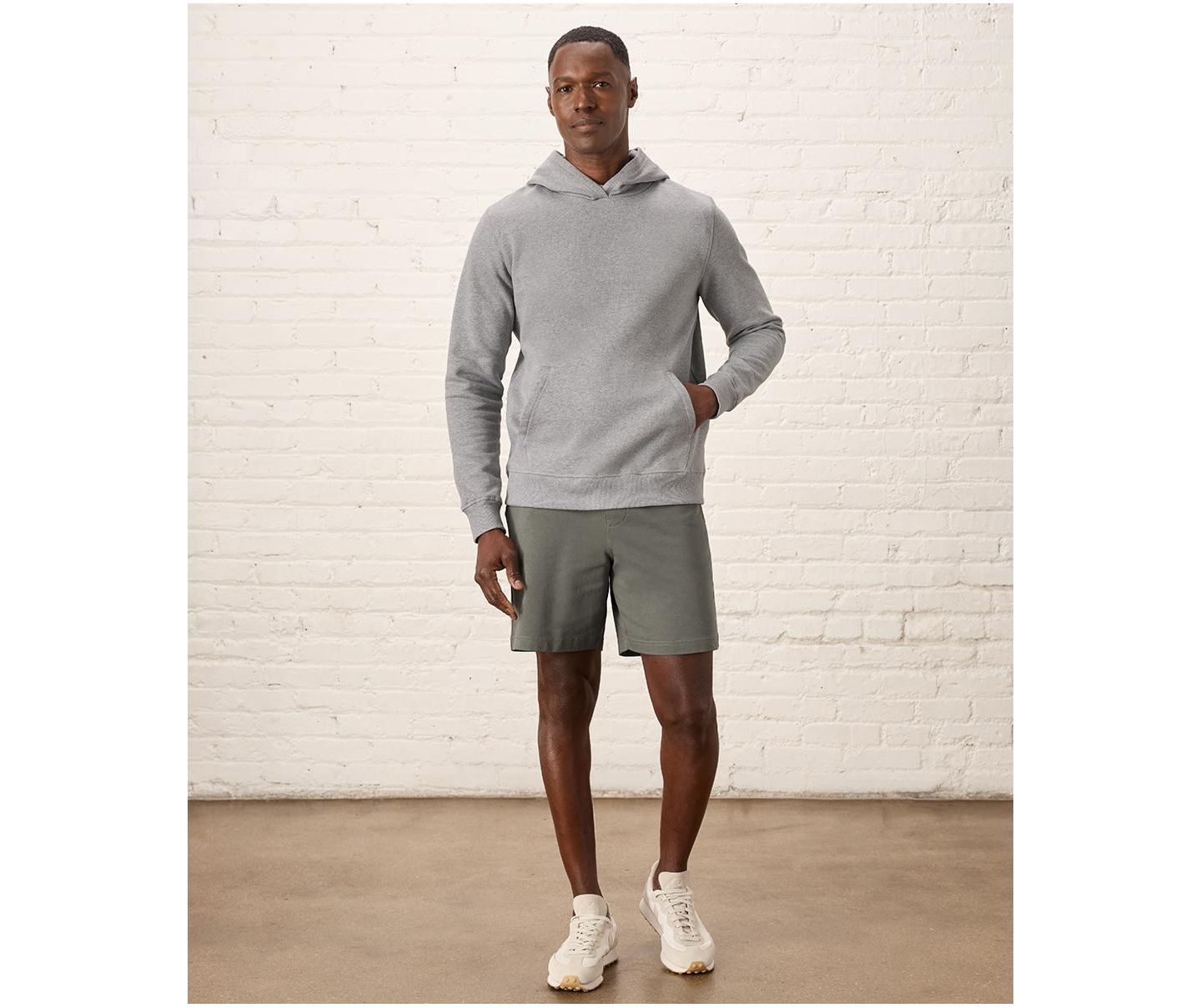 Мужское худи Pact Organic Cotton Cloud Brushed Fleece Pullover, цвет: Меланжевый серый — фото 2