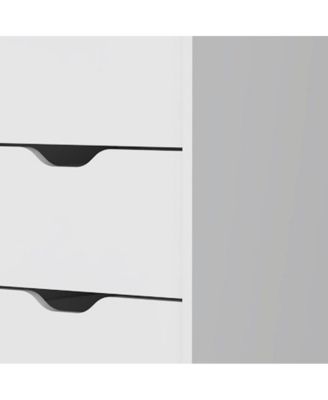 Manufactured Wood 5-Drawer Narrow Dresser – Space-Saving Design