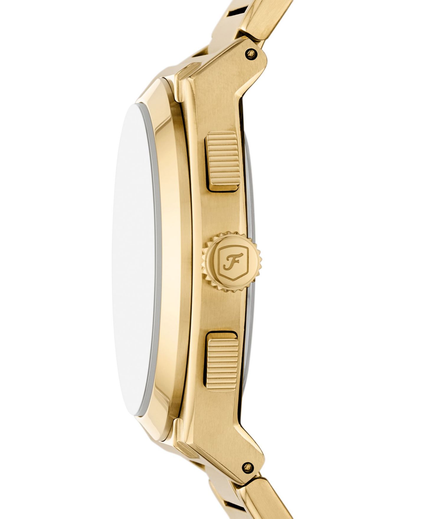 Мужские часы Fossil Everett Chronograph Gold-Tone Stainless Steel Watch 44mm — фото 3