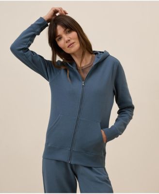 Women's Organic Cotton Cloud Brushed Fleece Zip Hoodie