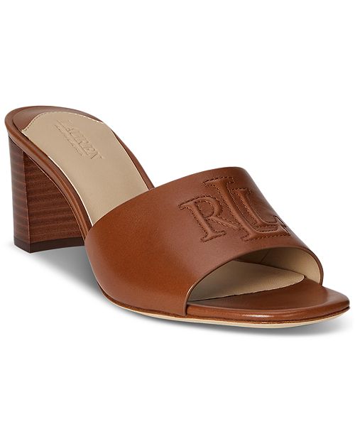 alfani Lauren Ralph Lauren Women's Everly Block-Heel Dress Sandals Women's Fashion Shoes & Accessories