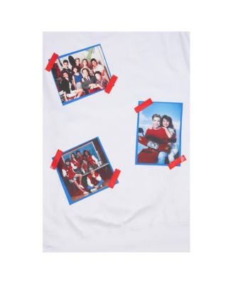 Men's White Saved by the Bell Pullover Sweatshirt