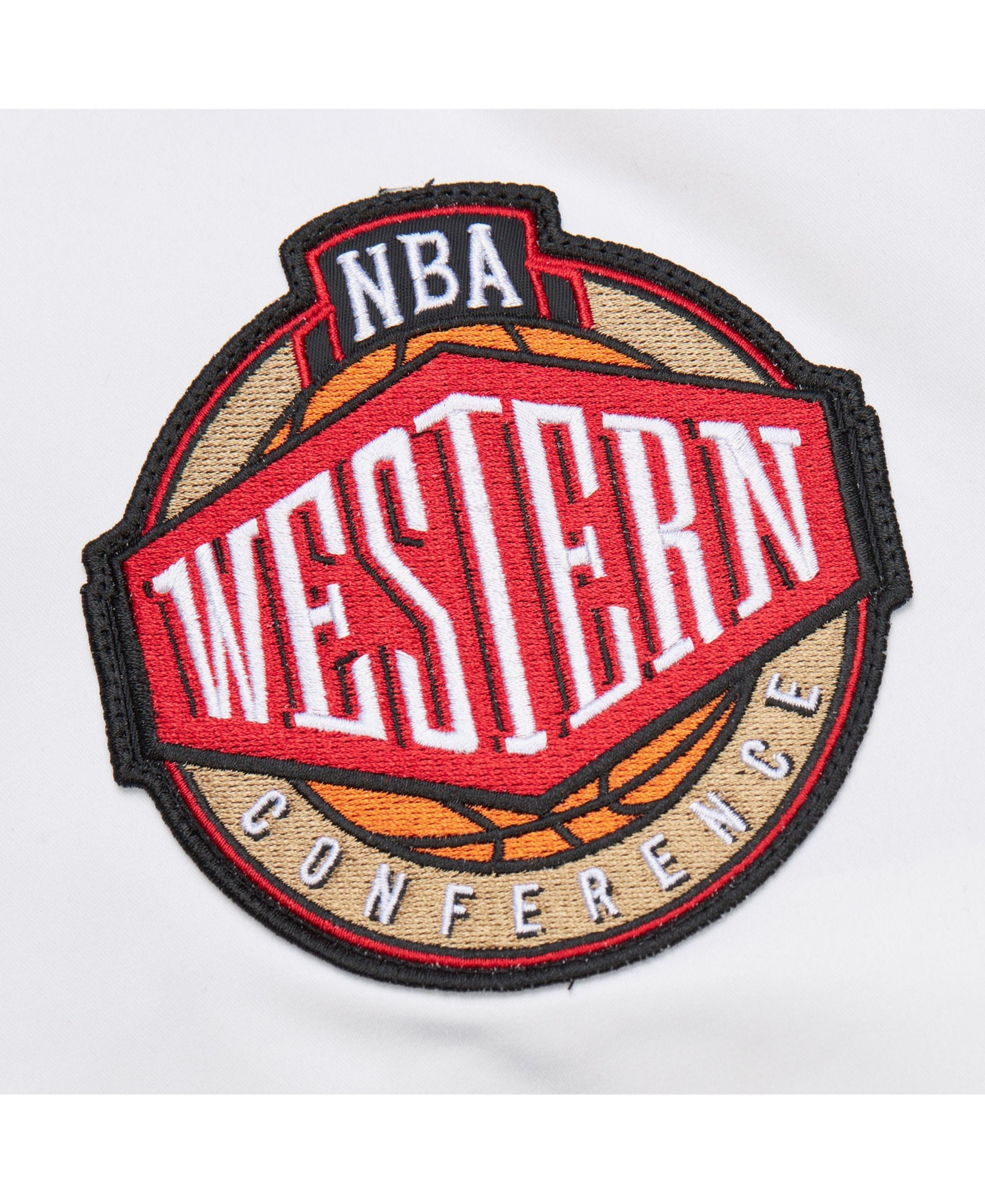 Mitchell & Ness White Golden State Warriors Hardwood Classics Nights Team Leader Satin Full-zip Jack In White