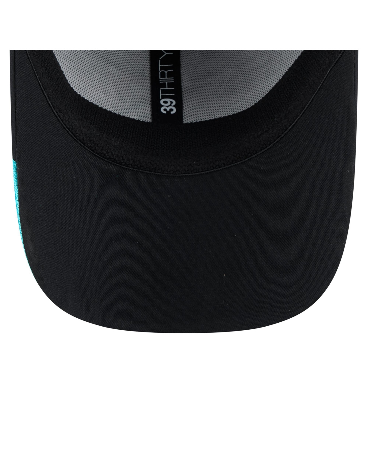 New Era Men's Black San Jose Sharks Linear Featherweight 39thirty Flex Hat In Black