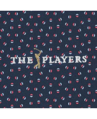 Men's Navy THE PLAYERS ProDry Bounce Print Stretch Pique Polo Shirt