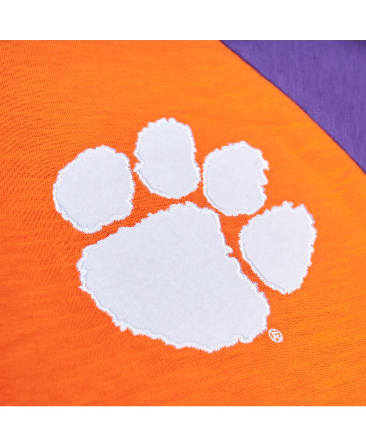 Mitchell & Ness Men's Orange Clemson Tigers Legendary Slub Raglan Long Sleeve T-shirt In Orange