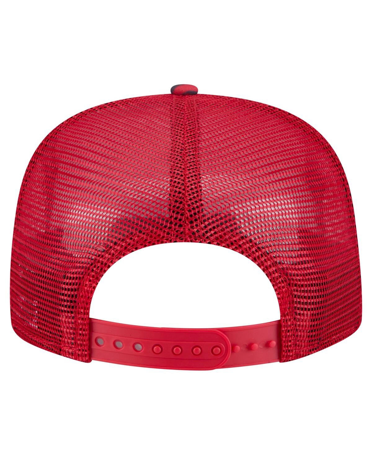 New Era Men's Scarlet San Francisco 49ers Adventure Pattern Golfer Snapback Hat In Scarlet