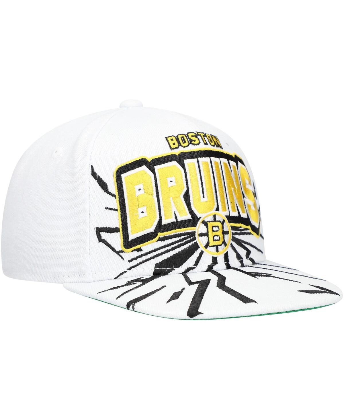 Mitchell & Ness Big Boys And Girls White Boston Bruins After Shock Snapback Hat In White