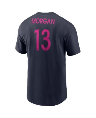 Men's Alex Morgan Navy San Diego Wave FC Core Name Number T-Shirt