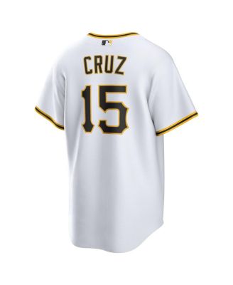Men's White Oneil Cruz Pittsburgh Pirates Home Replica Jersey