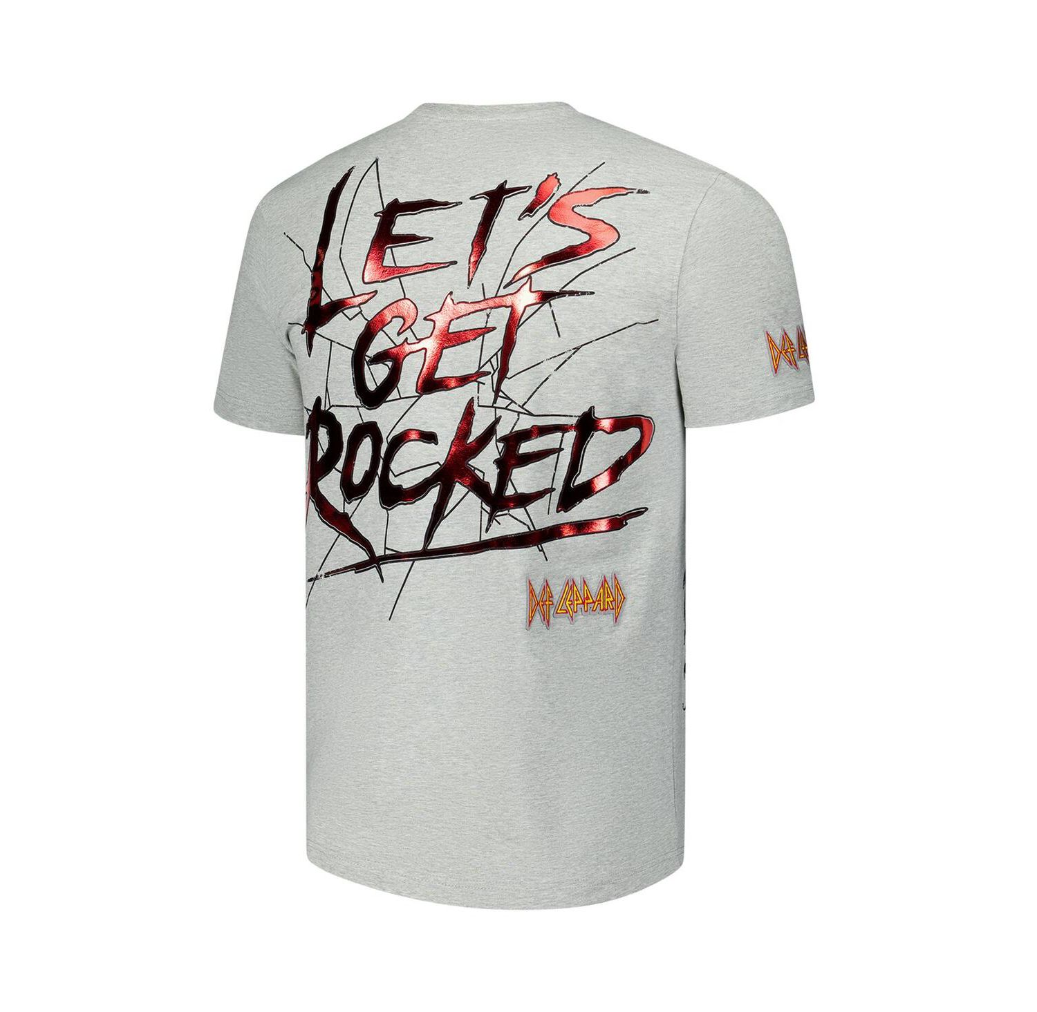 Men's Heather Gray Def Leppard Let's Get Rocked T-Shirt