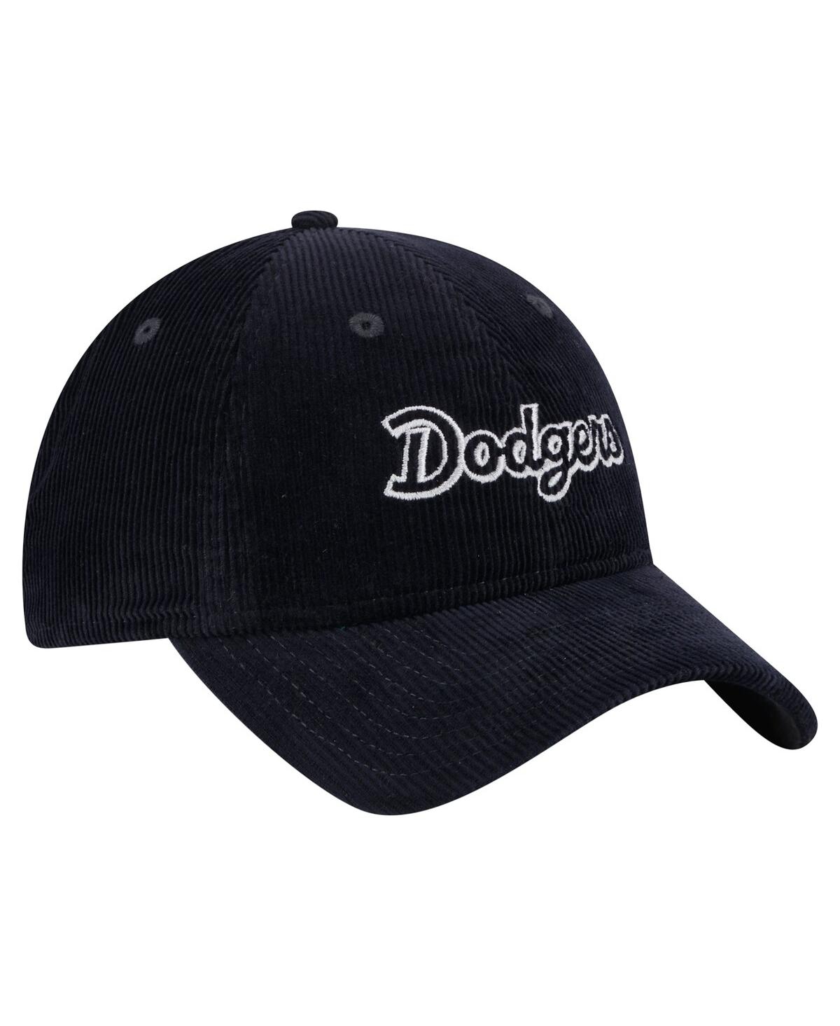 New Era Women's Dark Blue Los Angeles Dodgers Corduroy 9twenty Adjustable Hat In Dark Blue
