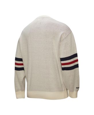 Men's Cream Boston Red Sox Retro Pullover Sweater